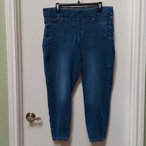 Women's Plus Size Nine West Lightwash Blue Jean Leggings Size 14